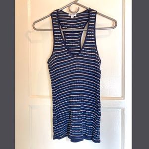 Splendid Striped Rib-Knit Racerback Tank